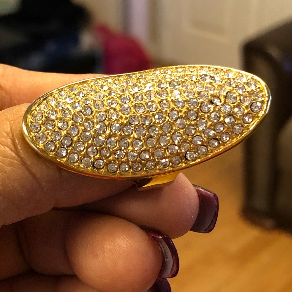 🔥LAST PRICE🔥 Gold & Czirconia Cocktail Ring